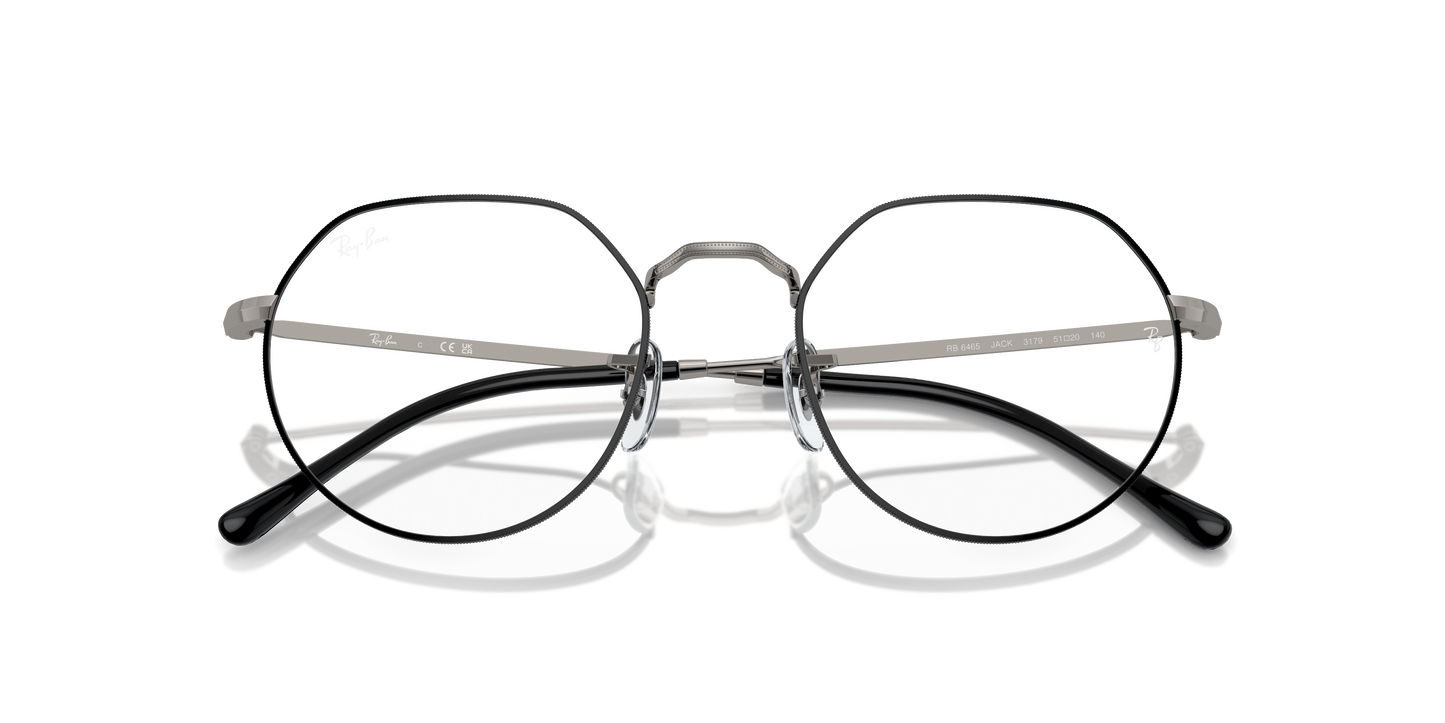 Ray-Ban RB6465 Jack Eyeglasses - Geometric Metal Frame