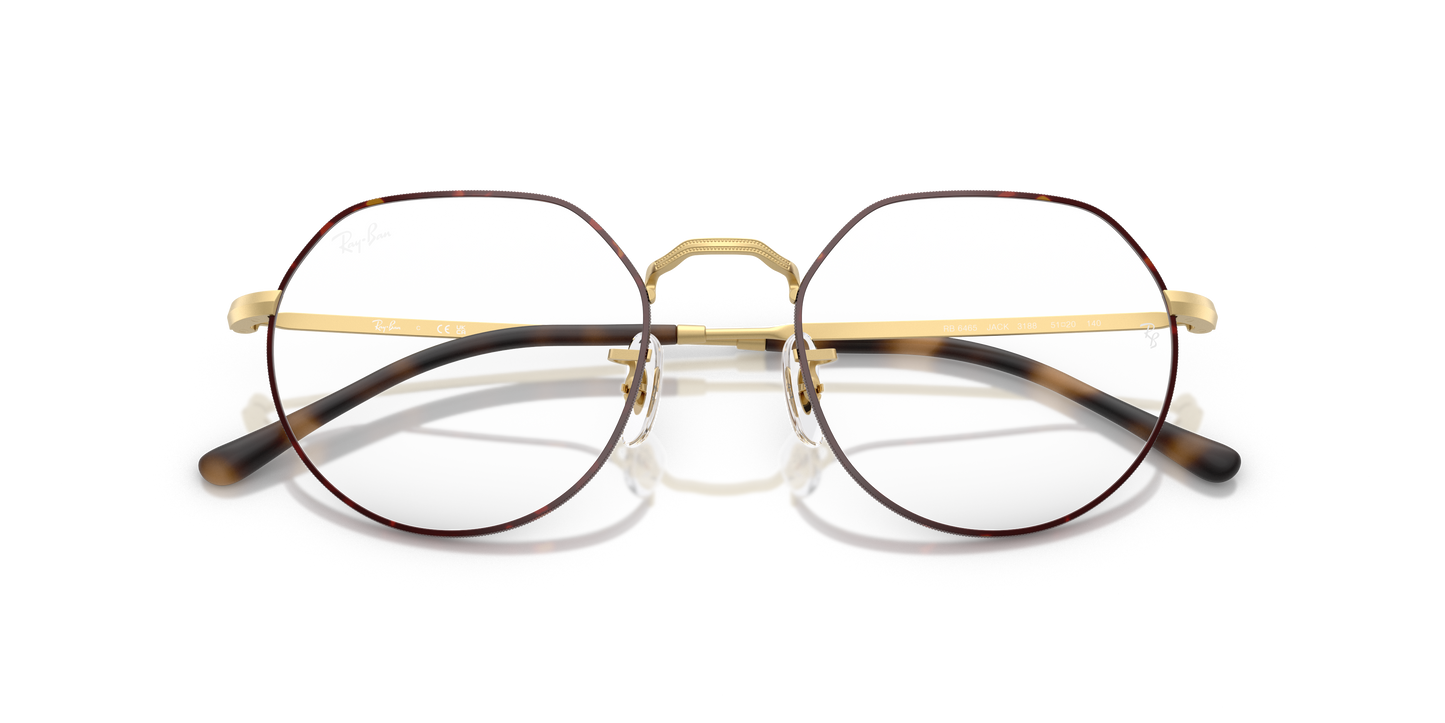 Ray-Ban RB6465 Jack Eyeglasses - Geometric Metal Frame