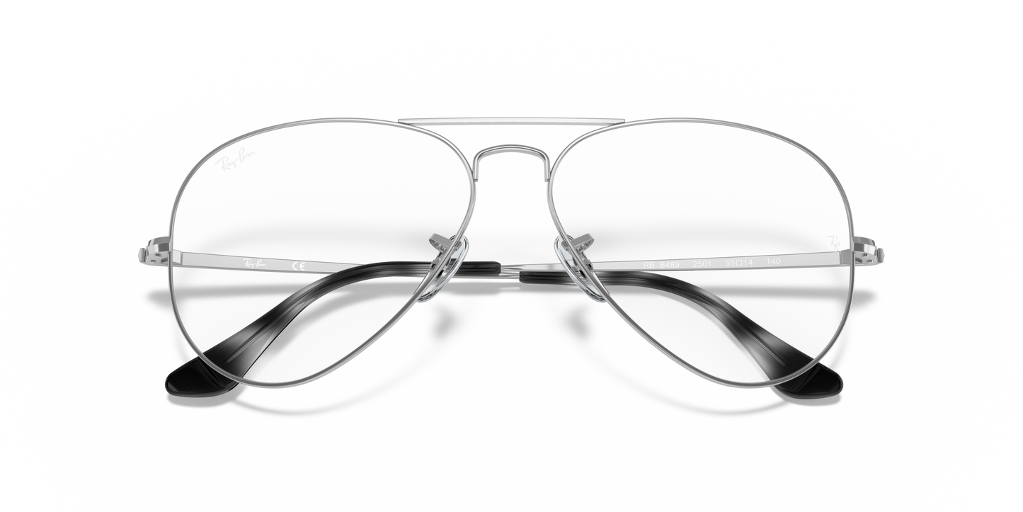 Ray-Ban RB6489 Aviator Eyeglasses - Metal Frame