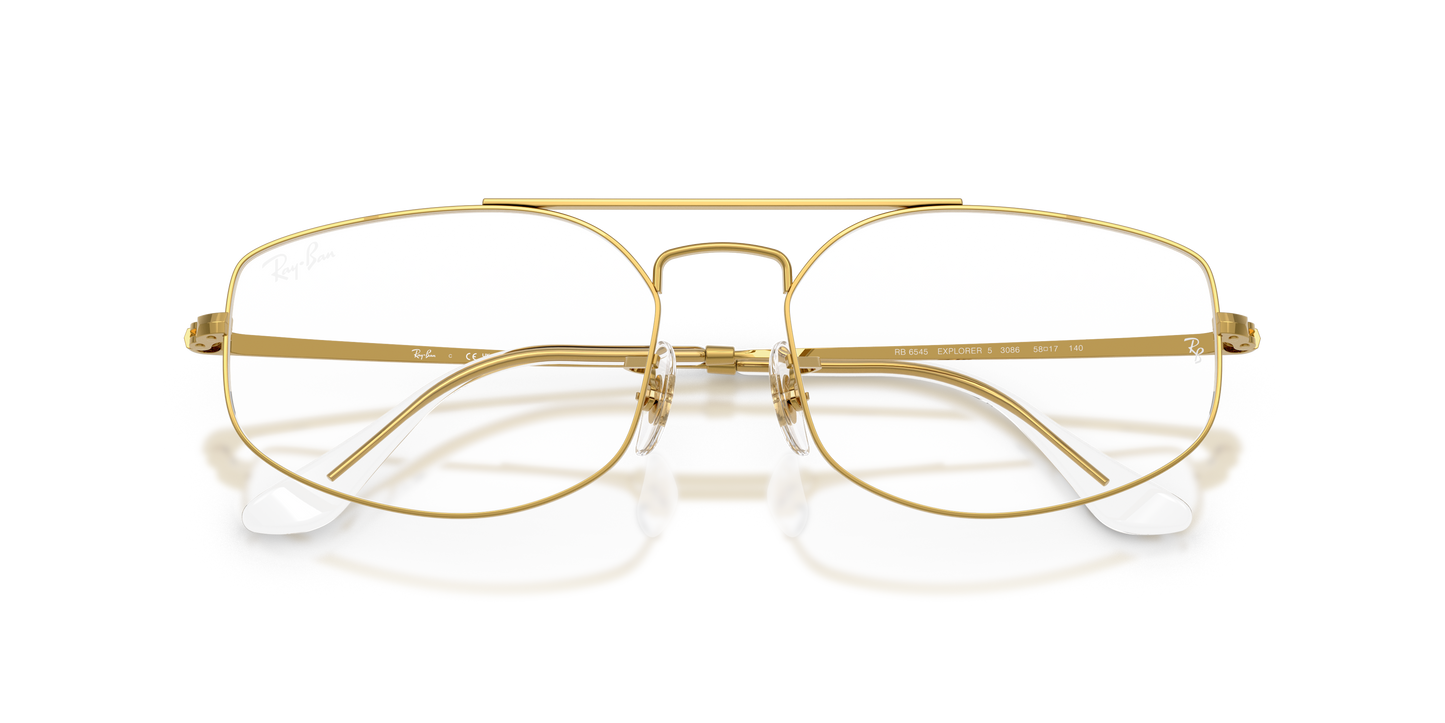 Ray-Ban RB6545 Explorer V Eyeglasses - Geometric Metal Frame