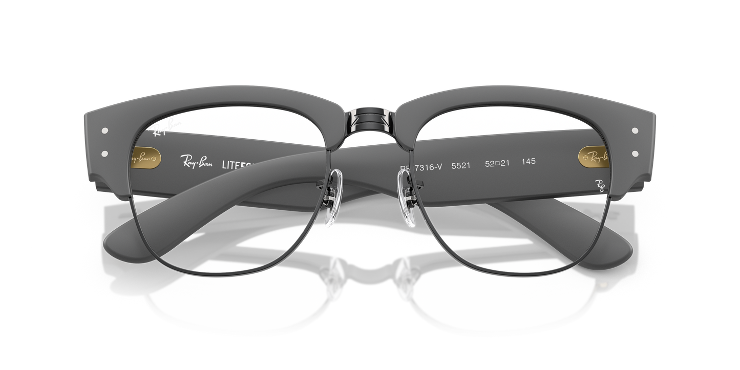 Ray-Ban RB7316V Mega Clubmaster Liteforce Eyeglasses - Square Injected Frame