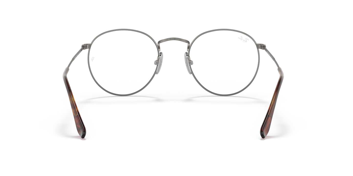 Ray-Ban RB8247V Round Titanium Eyeglasses - Square Titanium Frame