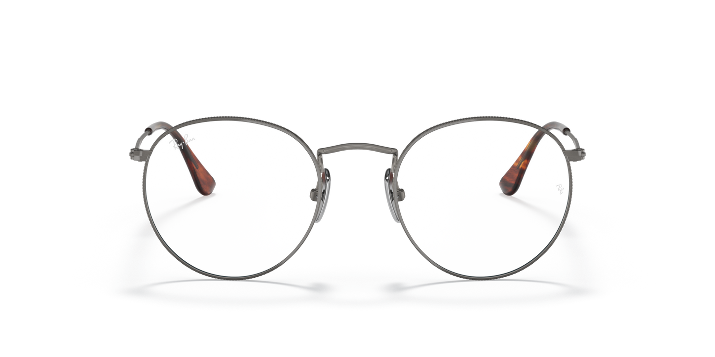 Ray-Ban RB8247V Round Titanium Eyeglasses - Square Titanium Frame