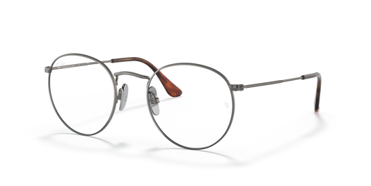 Ray-Ban RB8247V Round Titanium Eyeglasses - Square Titanium Frame