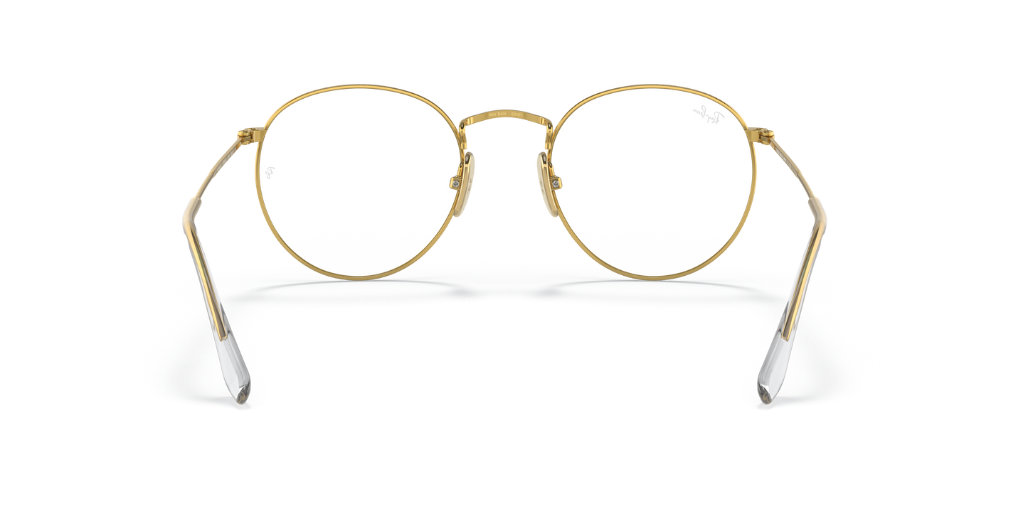 Ray-Ban RB8247V Round Titanium Eyeglasses - Square Titanium Frame