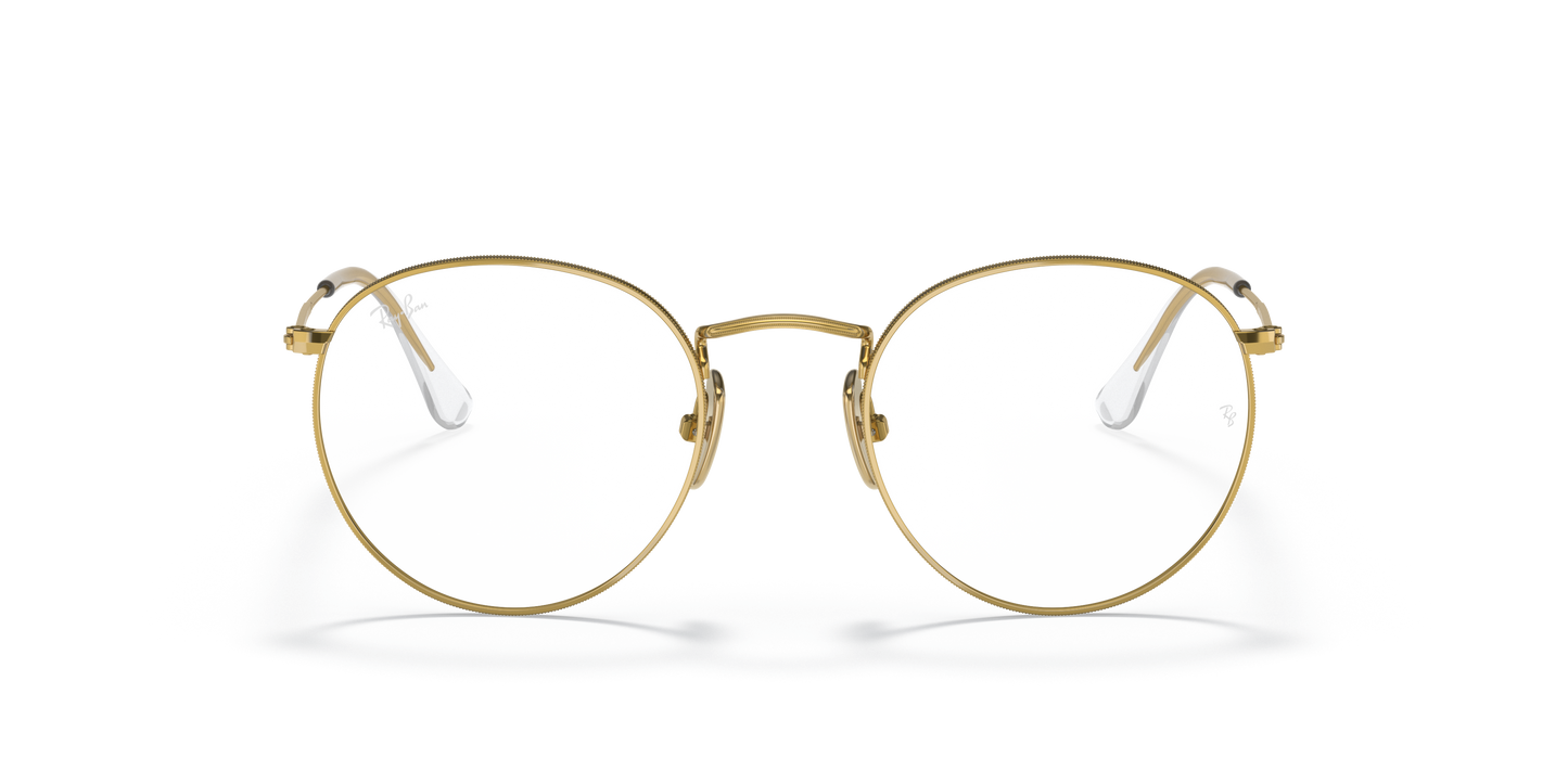 Ray-Ban RB8247V Round Titanium Eyeglasses - Square Titanium Frame