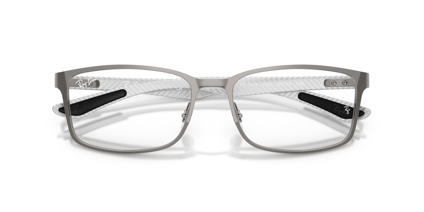 Ray-Ban RB8424 Eyeglasses - Rectangle Metal Frame